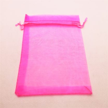 Organzabeutel 11 x 16 cm rosa