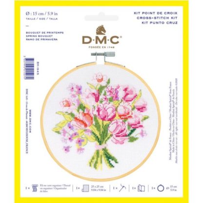 DMC Stickset Kreuzstich Frühling 15 cm