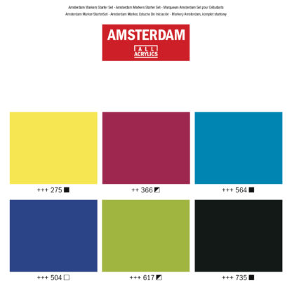 Amsterdam Marker Basicset 6 Farben