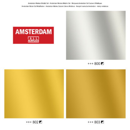 Amsterdam Acrylmarker Metallic Set 3 Stück