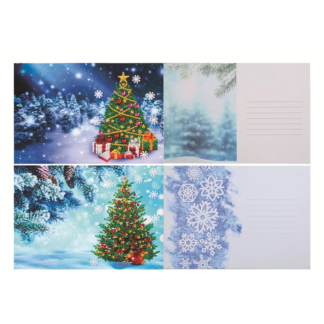 Diamond Painting Weihnachtskarten 4er Set